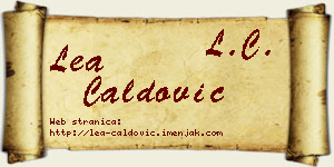 Lea Ćaldović vizit kartica